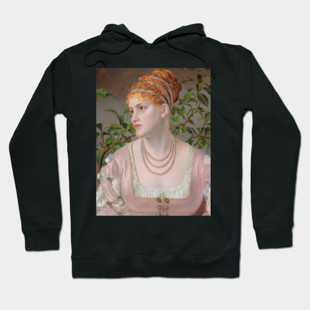 Mary Emma Jones by Frederick Sandys Hoodie by Classic Art Stall